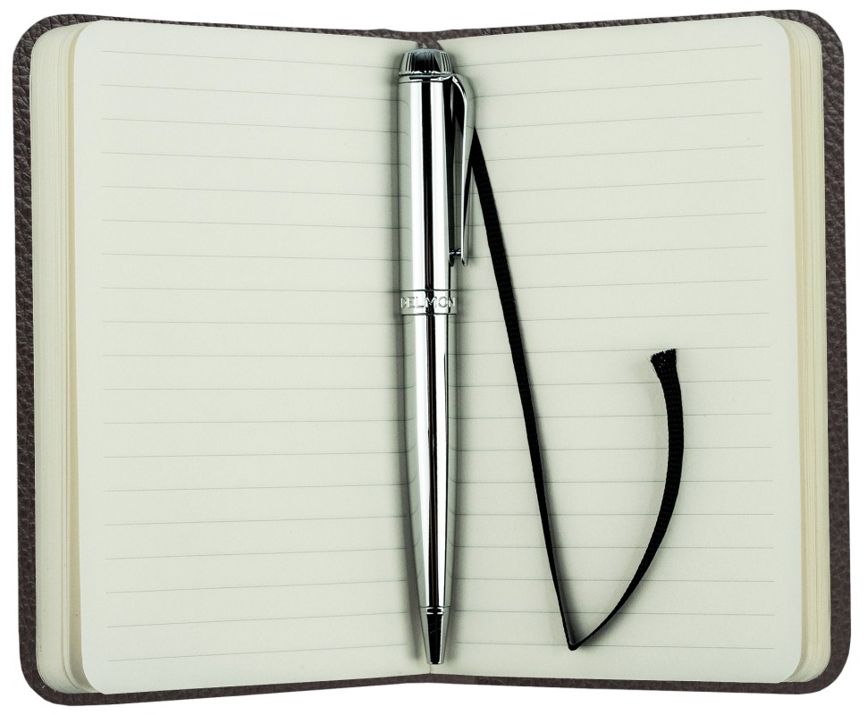 Notizbuch Pocket Format (gebunden) | Echtleder | SOFTGRAIN dunkelbraun